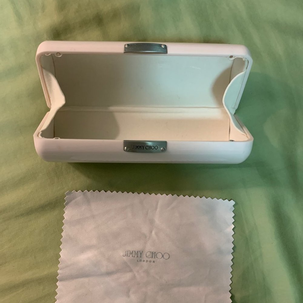Jimmy Choo Sunglass case box with  genuine wipe